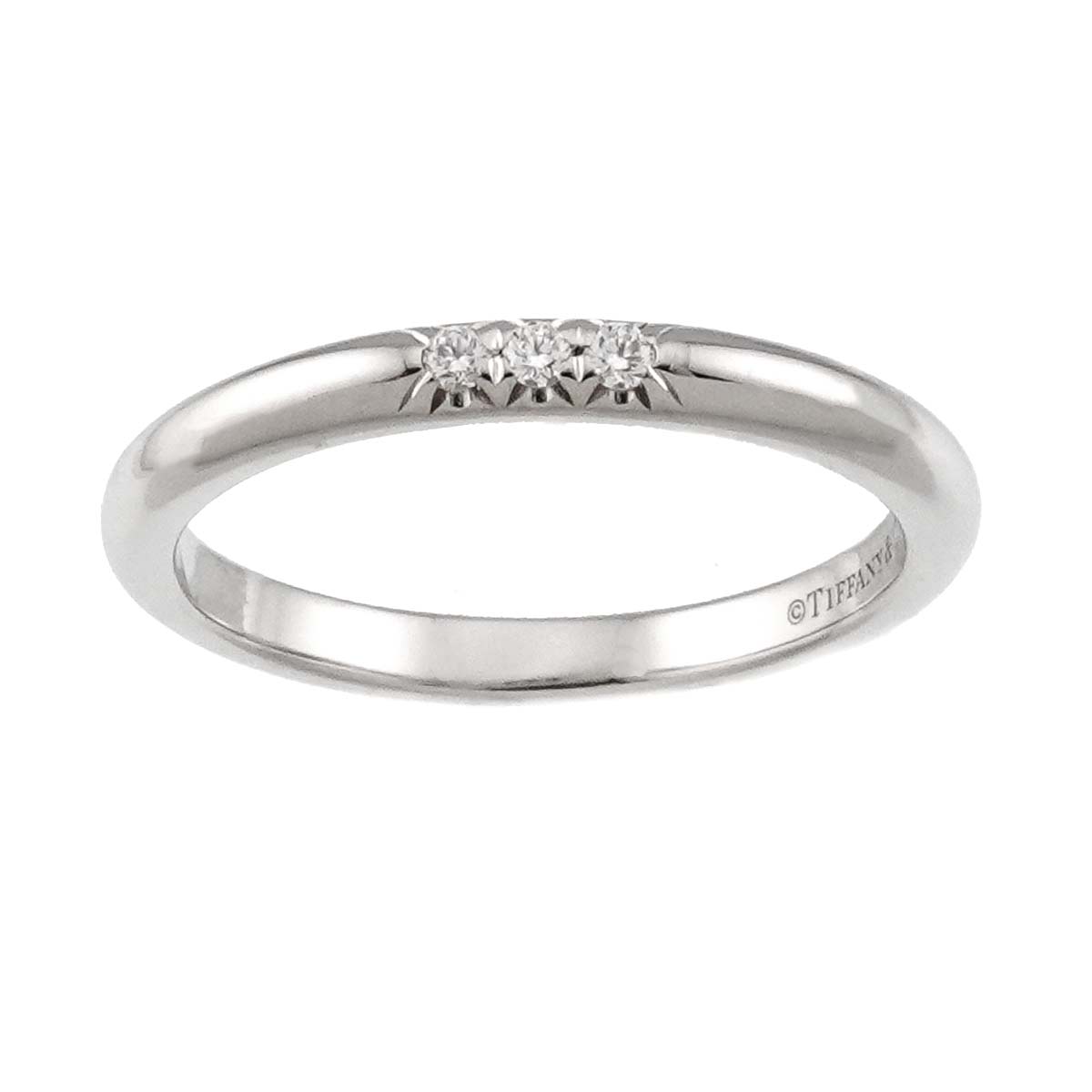 Forever Band Diamond Ring Platinum size4.5(US)