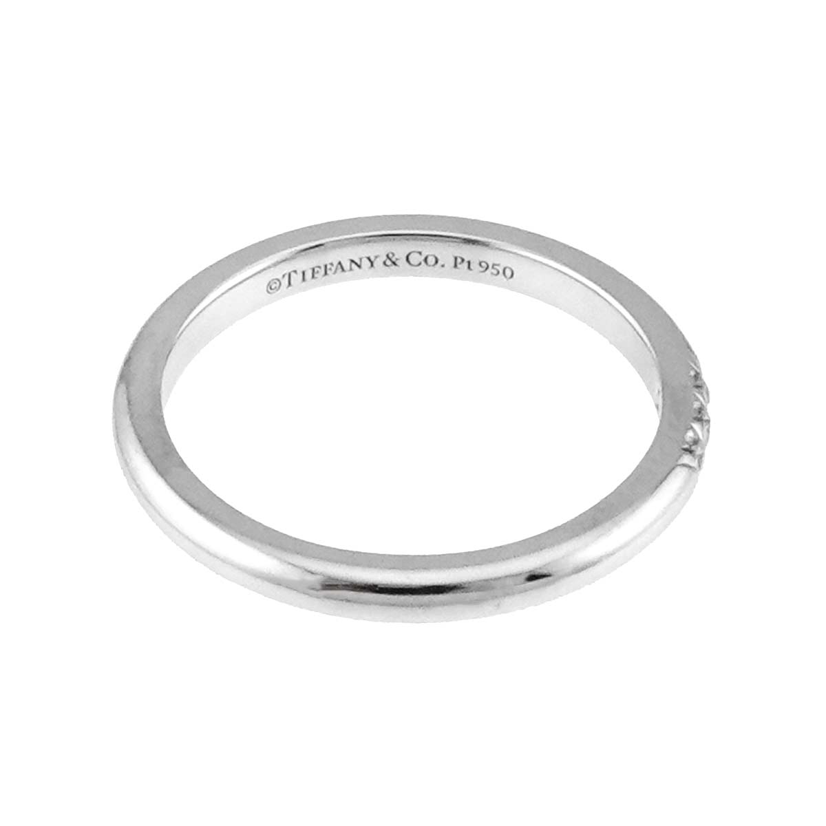 Forever Band Diamond Ring Platinum size4.5(US)