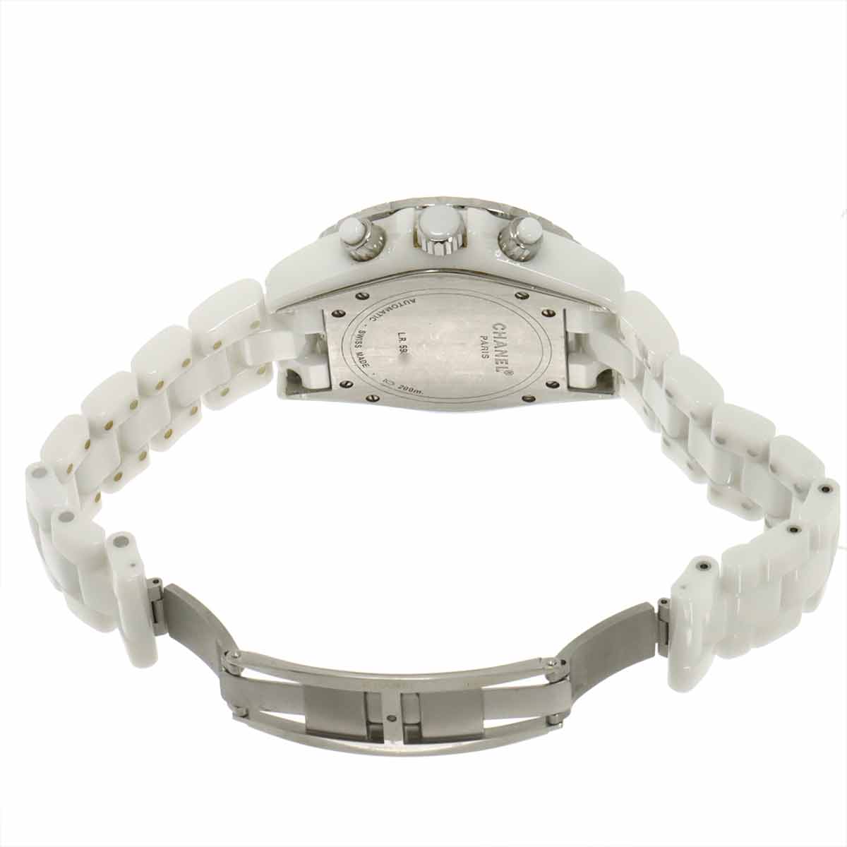 J12 41mm H1008 Date Bezel Diamond Automatic White Dial Mens