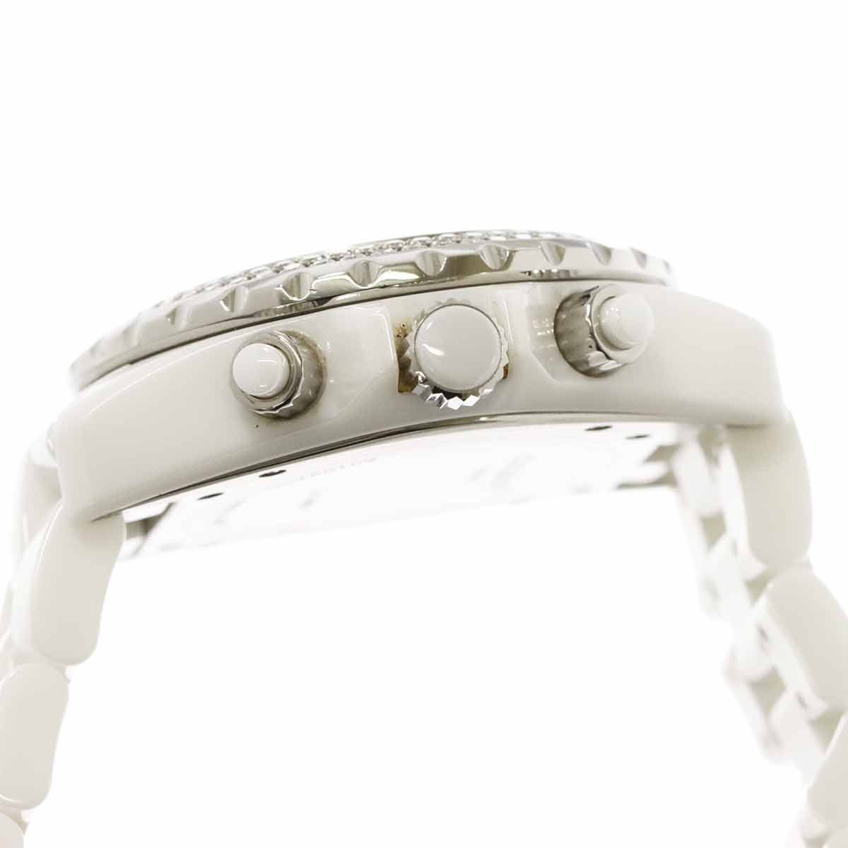 J12 41mm H1008 Date Bezel Diamond Automatic White Dial Mens