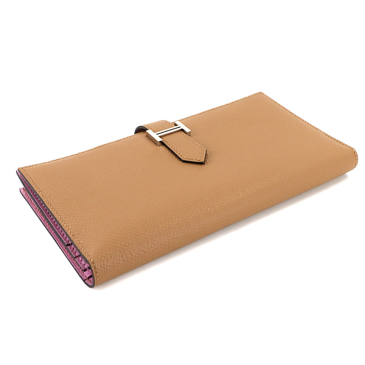 Bearn Soufflet Verso Long Wallet Epsom Chai Mauve sylvestre