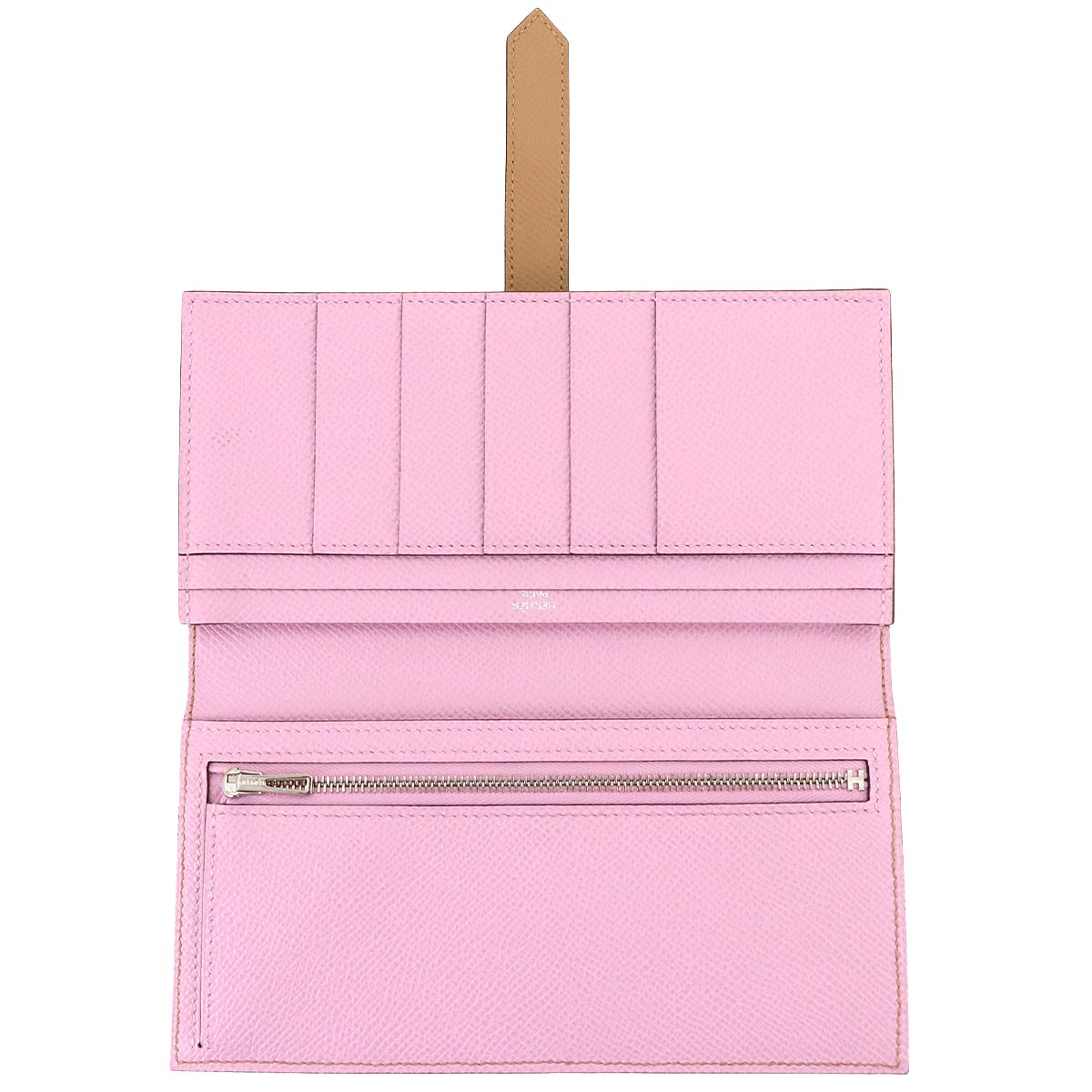 Bearn Soufflet Verso Long Wallet Epsom Chai Mauve sylvestre