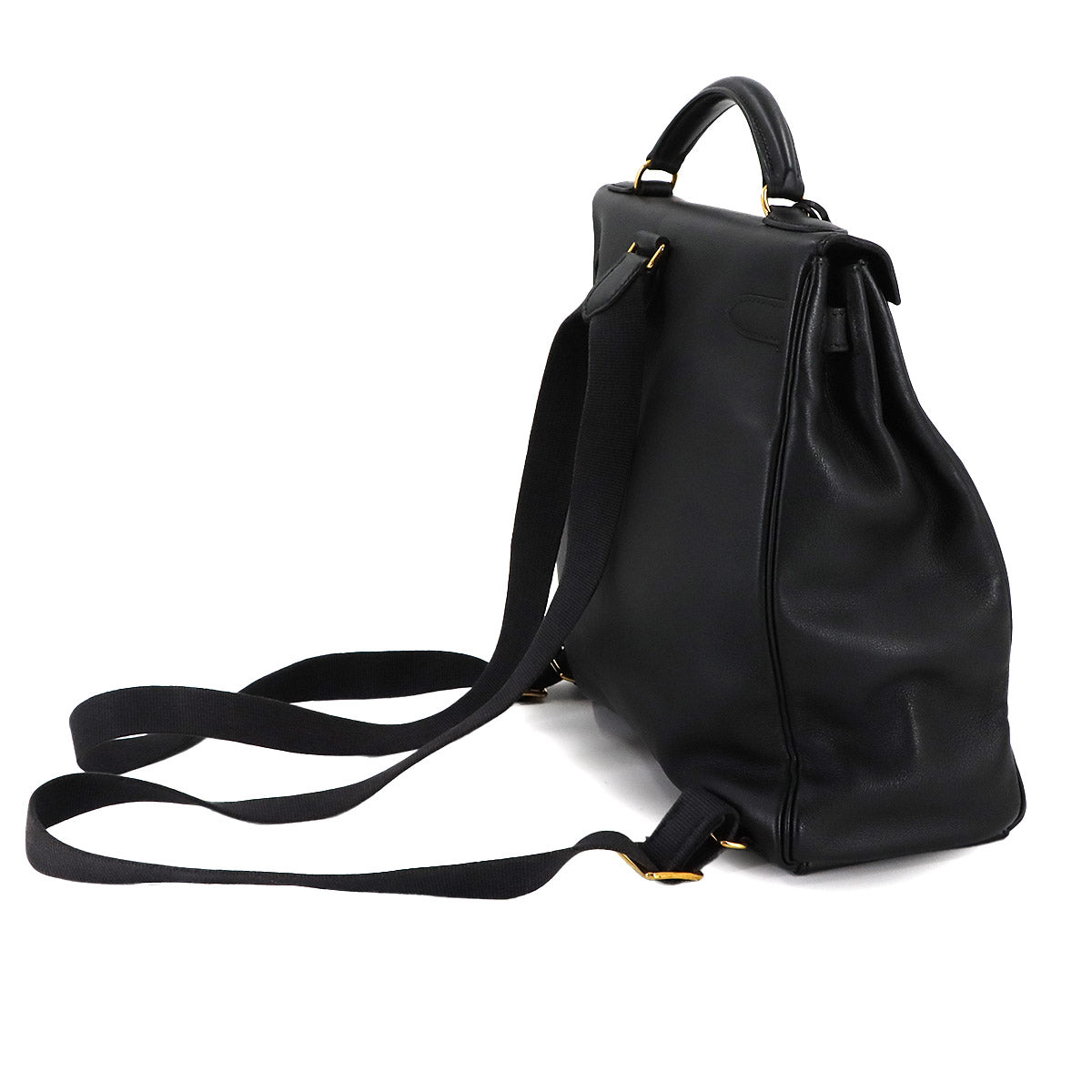 Kelly Ad GM Backpack Veau Gulliver Black Purse