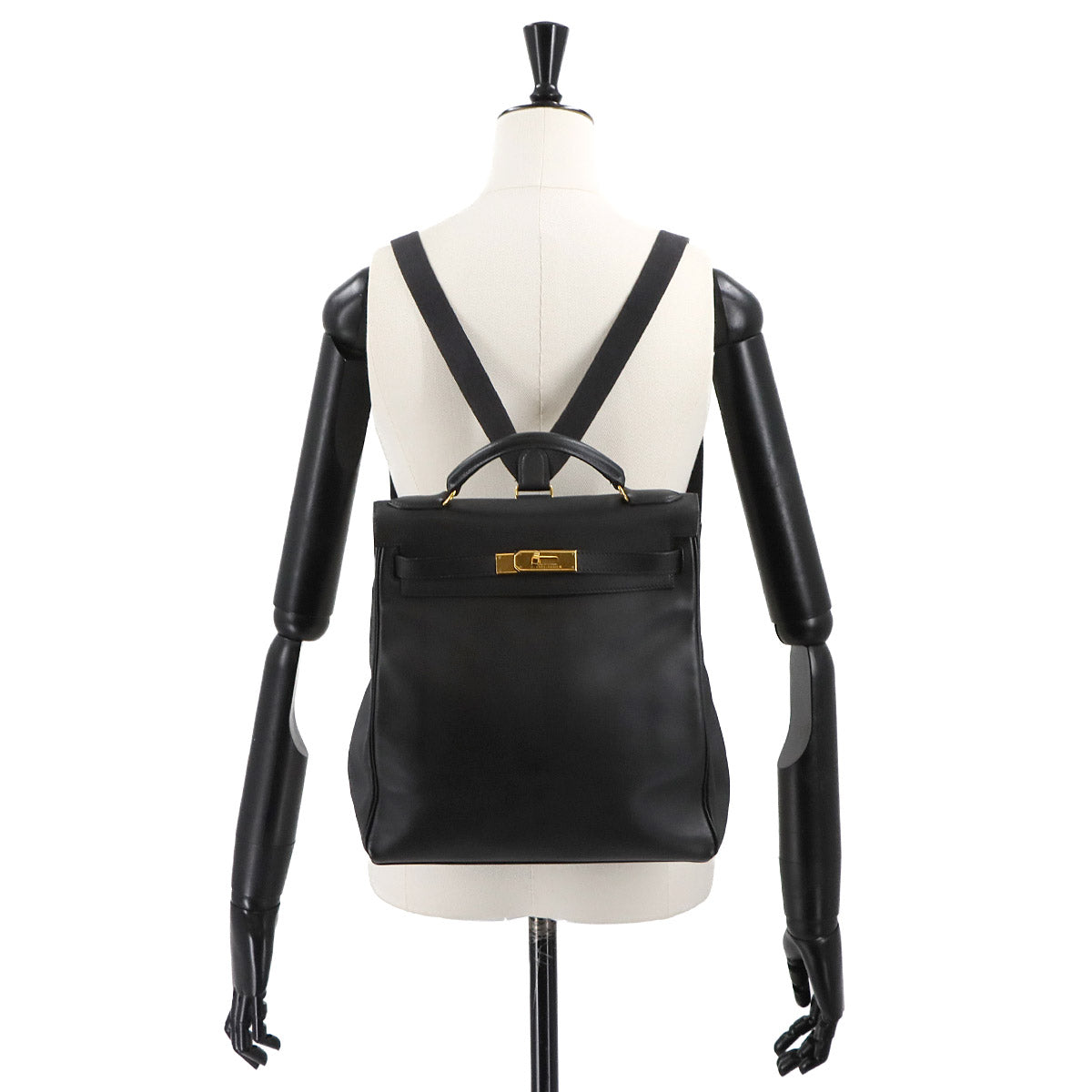 Kelly Ad GM Backpack Veau Gulliver Black Purse