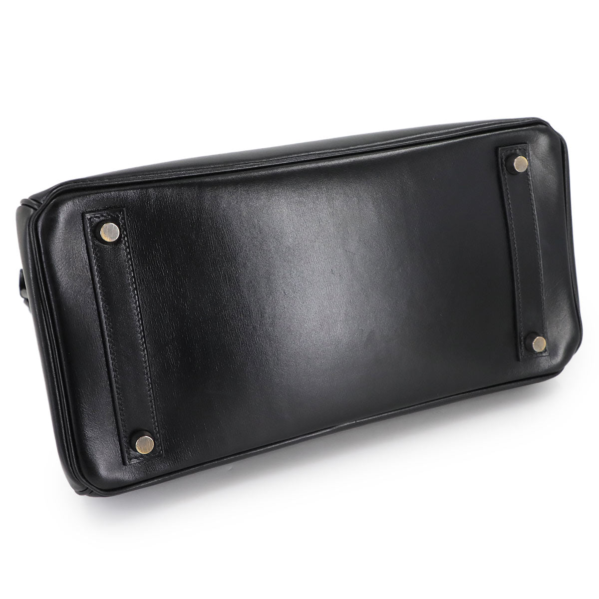 Haut a Courroies 32 Box calf Black Hand Bag Purse