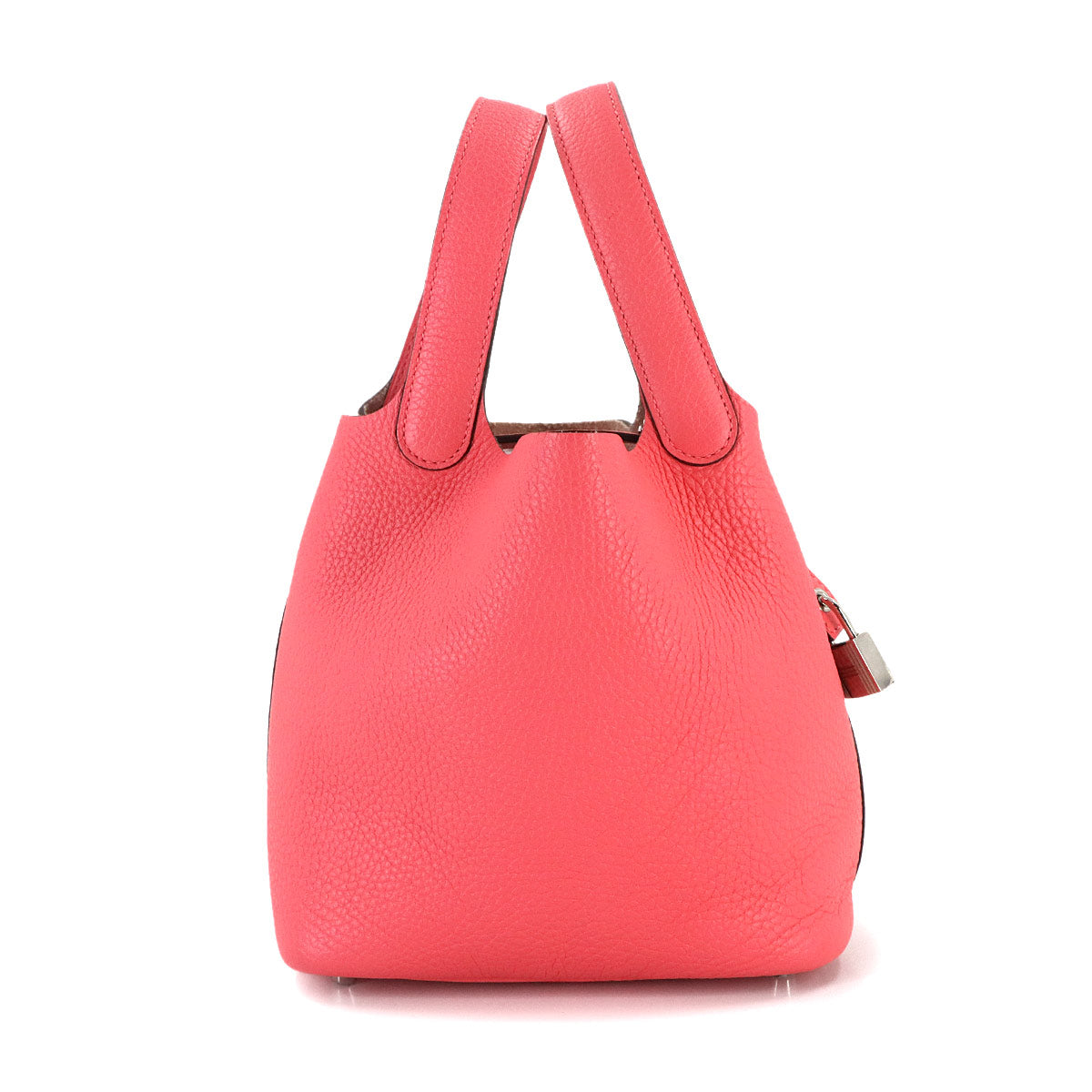 Picotin Lock PM Hand Bag Taurillon Clemence Rose Azalee