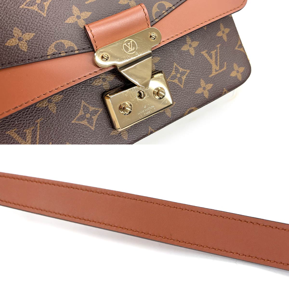 Monogram Marceau Chain Shoulder Bag Caramel M46127 Purse