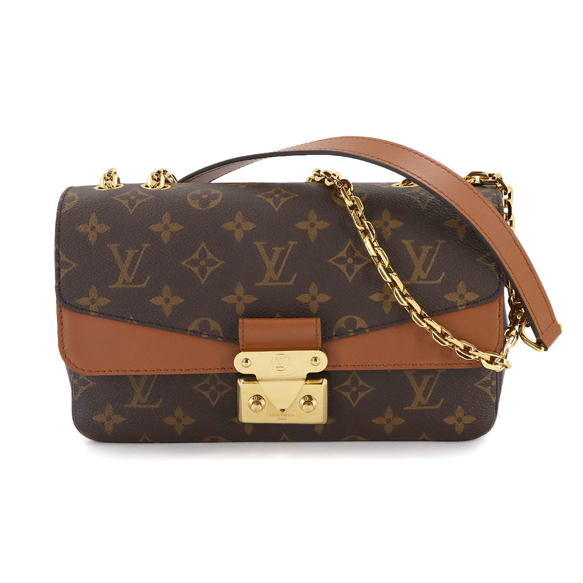 Monogram Marceau Chain Shoulder Bag Caramel M46127 Purse