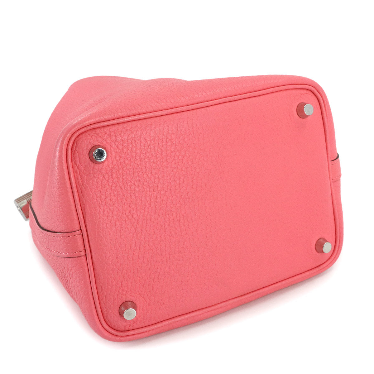 Picotin Lock PM Hand Bag Taurillon Clemence Rose Azalee