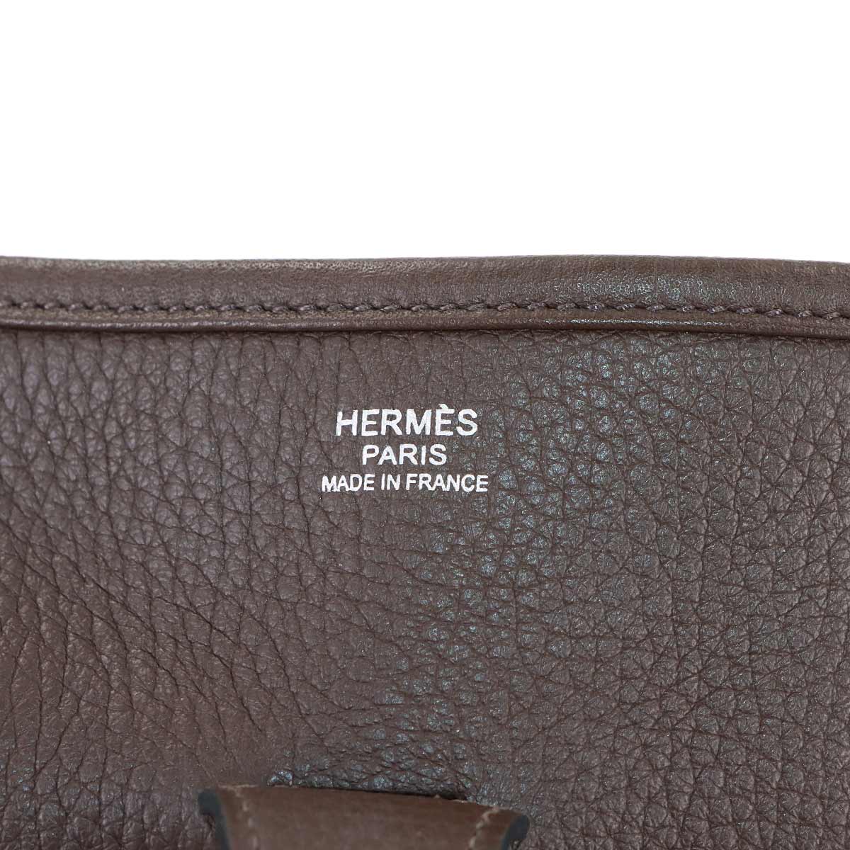 Everlyne 3 PM Shoulder Bag Taurillon Clemence Chocolat