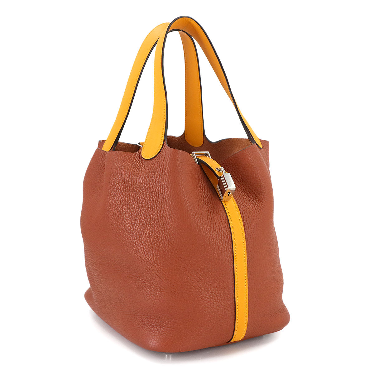 Picotin Lock Touch MM Hand Bag Taurillon Clemence Cuivre