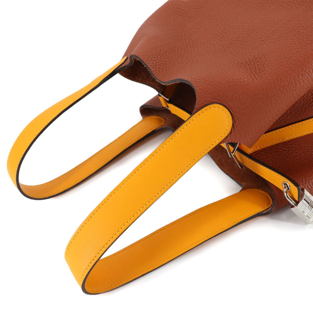 Picotin Lock Touch MM Hand Bag Taurillon Clemence Cuivre