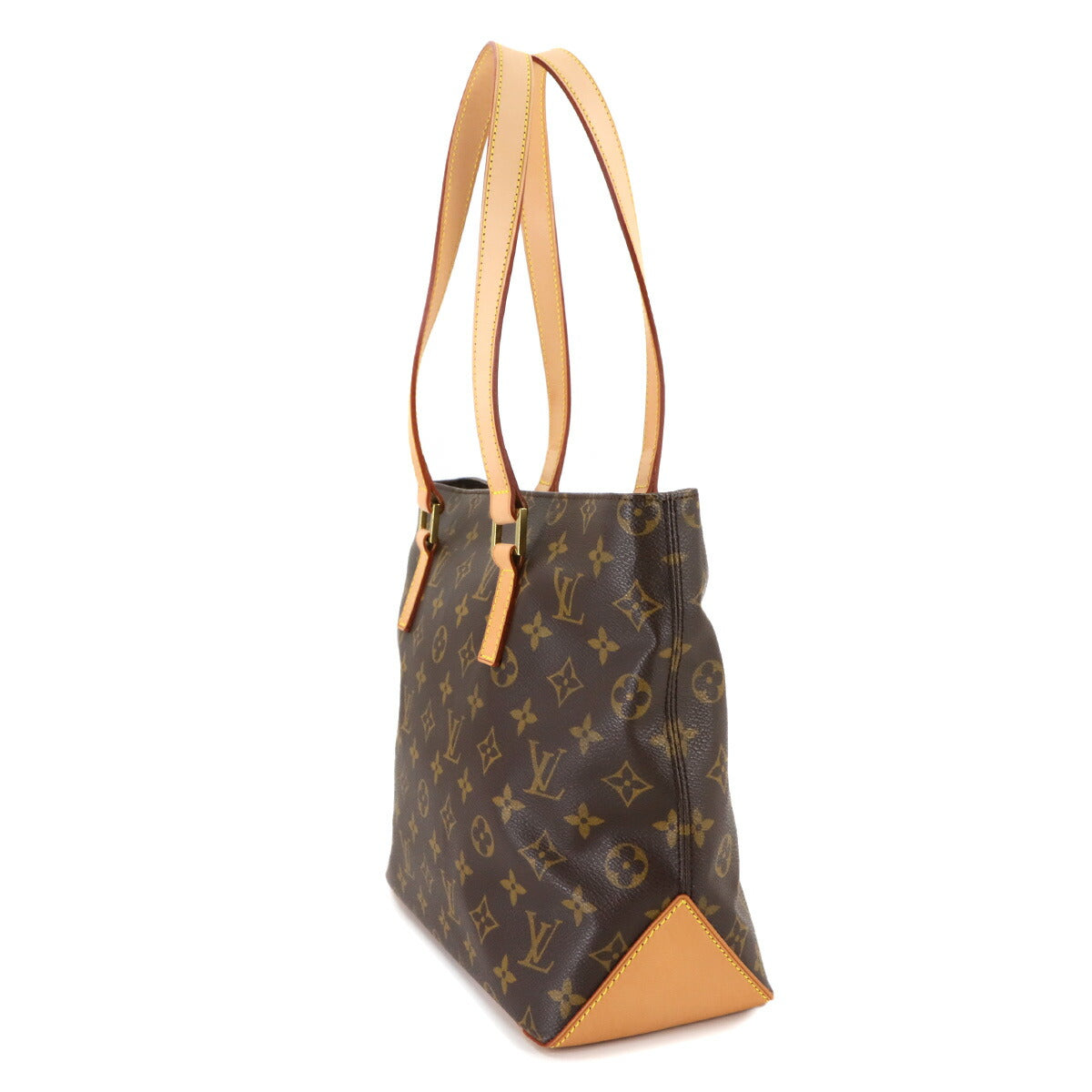 Monogram Cabas Piano Tote Bag Brown M51148 Purse
