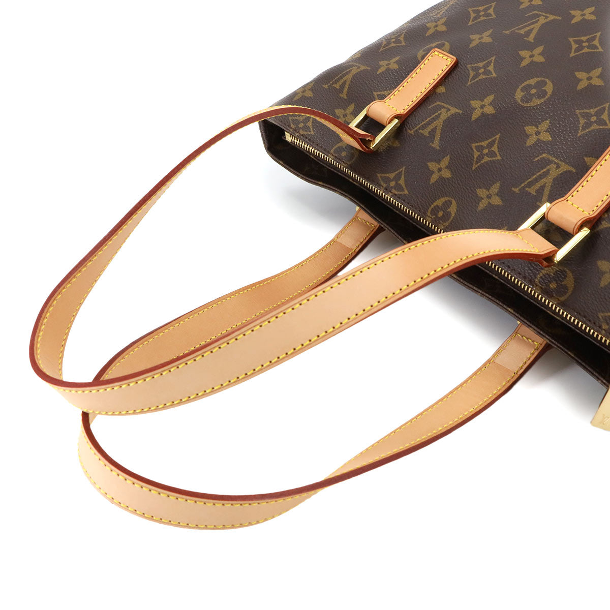 Monogram Cabas Piano Tote Bag Brown M51148 Purse