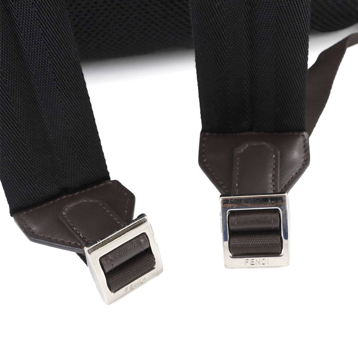 Zucca Backpack Canvas Leather Brown Black 7VZ056 Vintage Purse