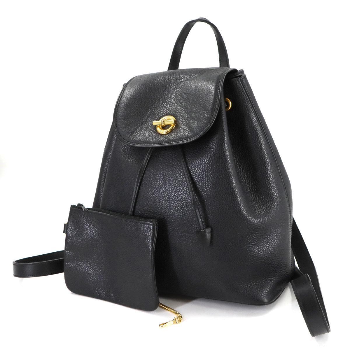 Backpack Leather Black Vintage Purse