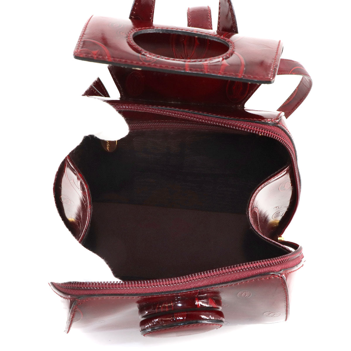 Happy Birthday BackPack Patent Leather Bordeaux L1000244