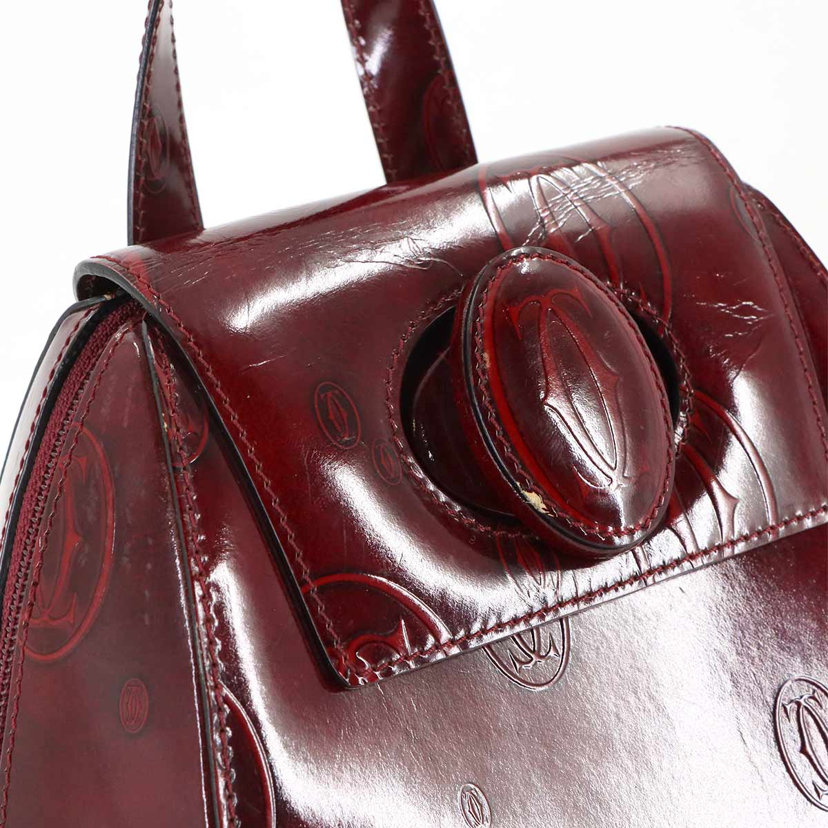 Happy Birthday BackPack Patent Leather Bordeaux L1000244