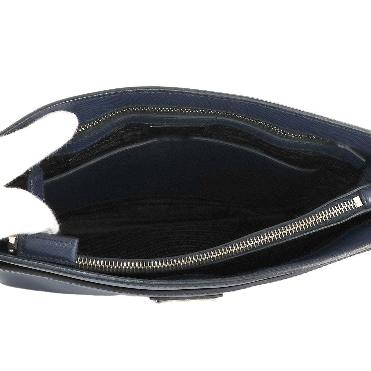 Shoulder Bag Saffiano Leather Navy VA1086 Purse