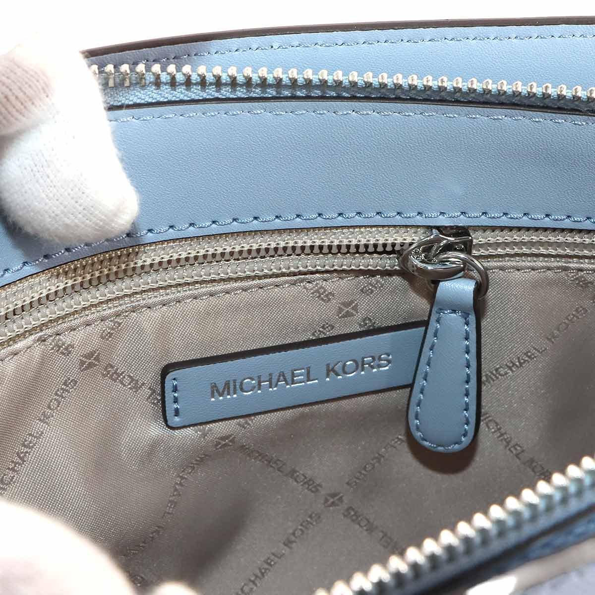 Sheila Hand Shoulder Bag Leather Blue 35S3S6HS5L Purse