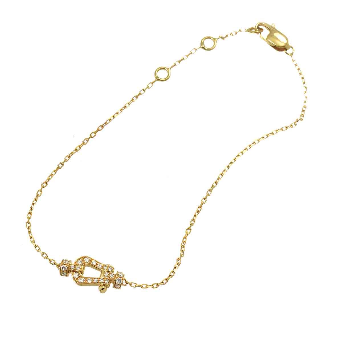 Force 10 Full Diamond Bracelet SM 18K Yellow Gold 750