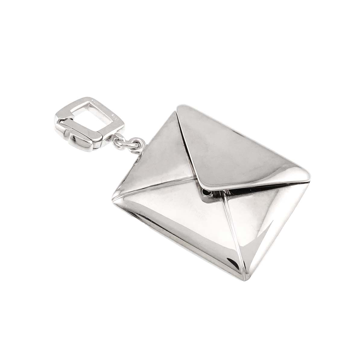 Letter motif Charm Pendant Top 18K WG 750