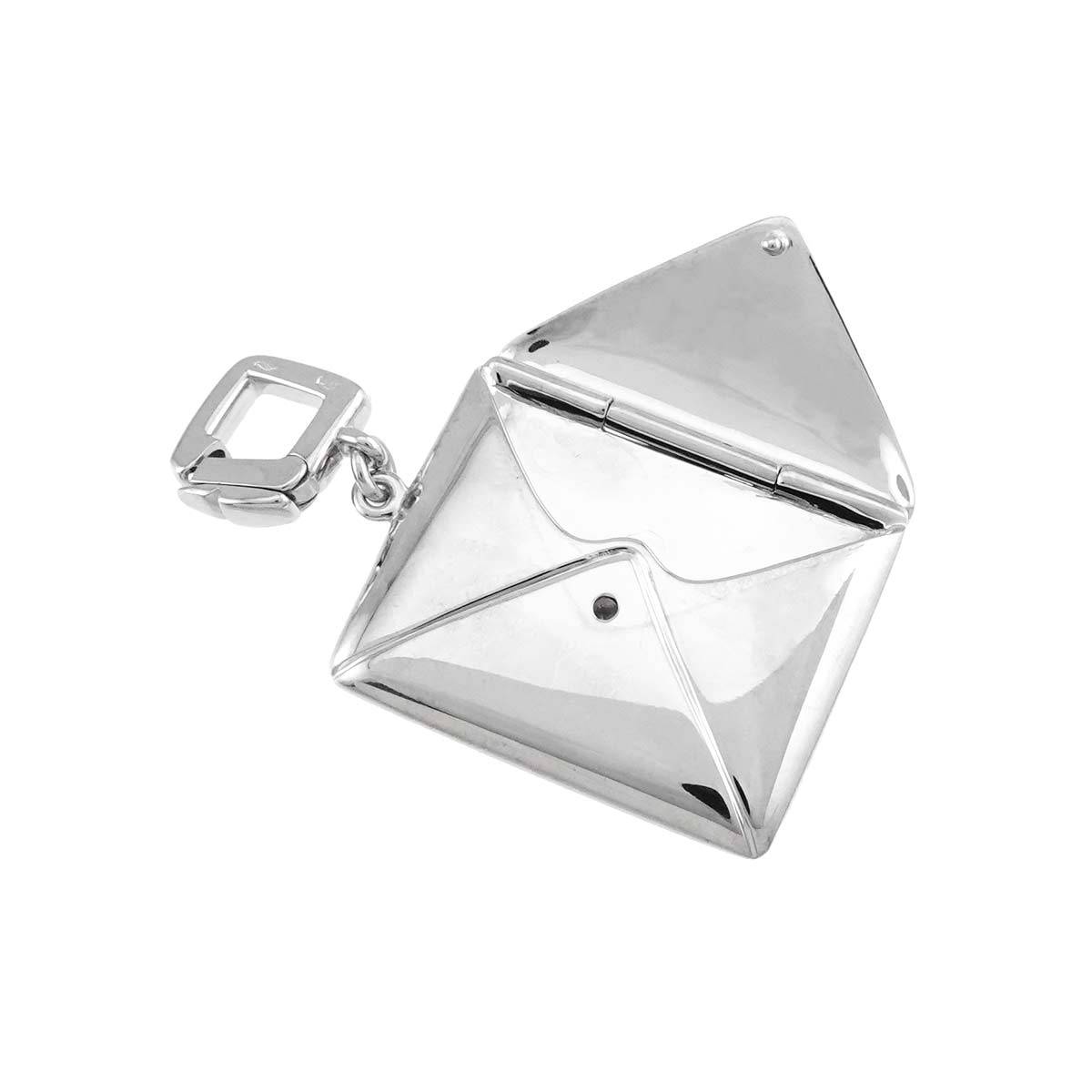 Letter motif Charm Pendant Top 18K WG 750