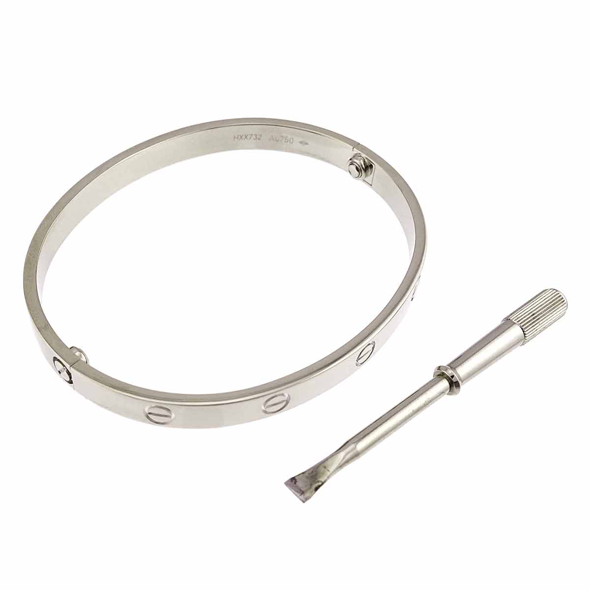 Love Bracelet Bangle 18K WG 750 Size19