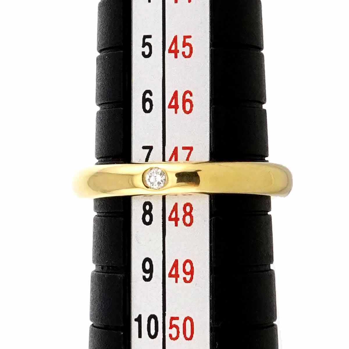 Stacking Diamond 1P Ring 18K Yellow Gold 750 Size4-4.5(US)