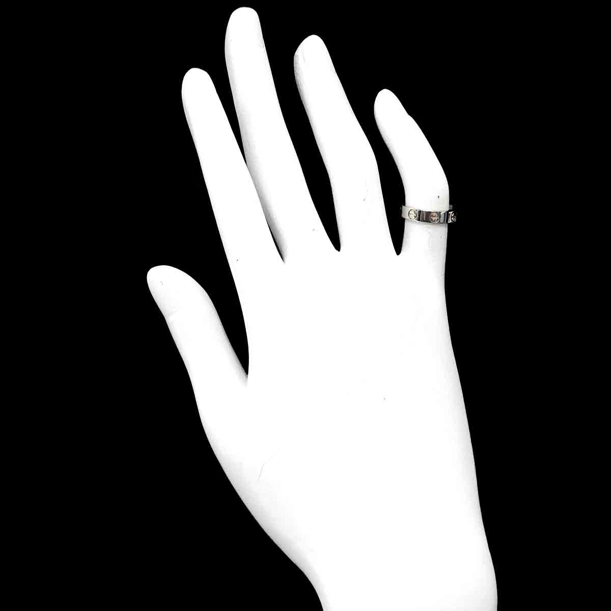 Mini Love Ring 18K White Gold 750 size45 3.25(US)