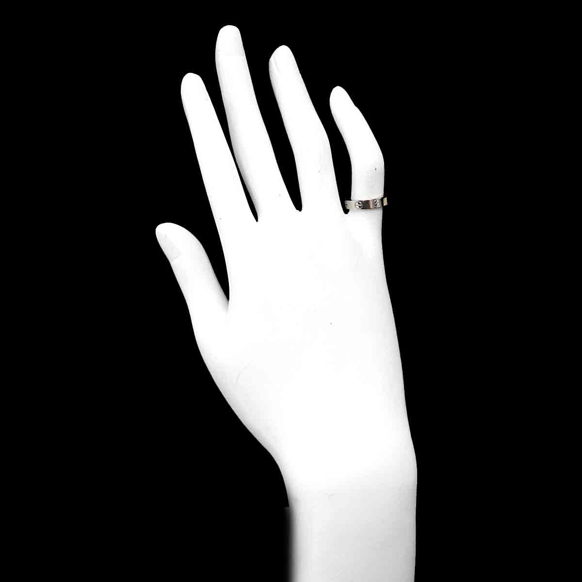 Mini Love Ring 18K White Gold 750 size48 4.5(US)