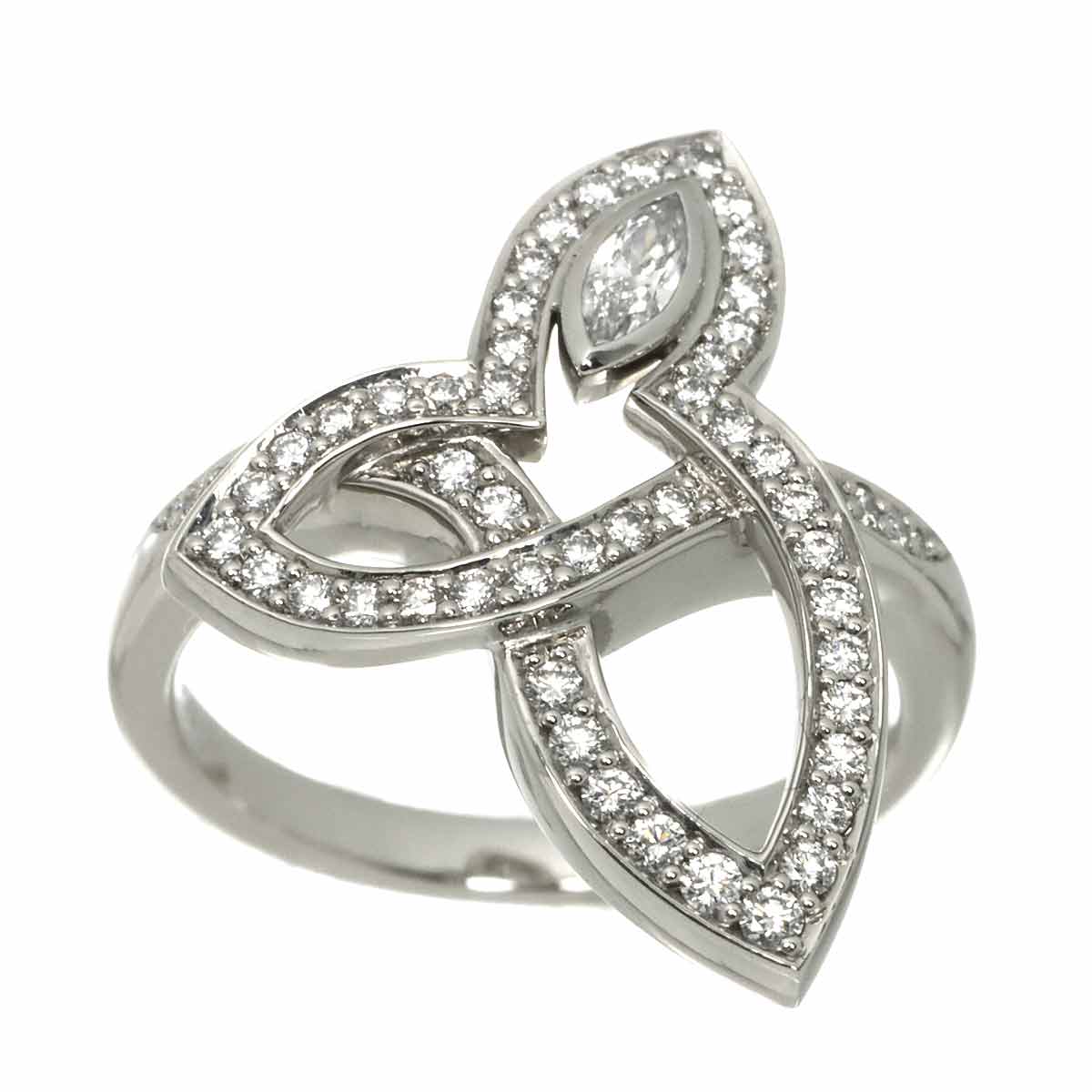 Lily Cluster Diamond Ring Pt Size5.75-6(US)
