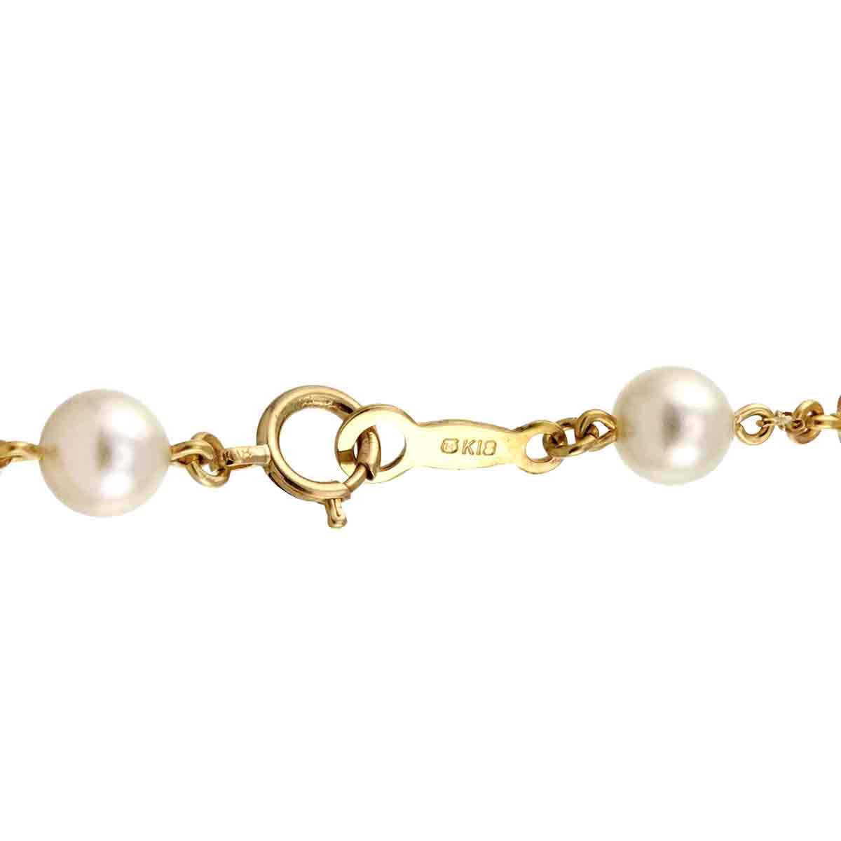 Akoya Pearl 5.0mm Bracelet 18K YG 750