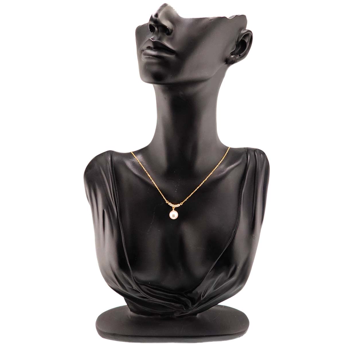 Akoya Pearl 8.3mm Diamond 0.15ct Necklace 18K YG 750