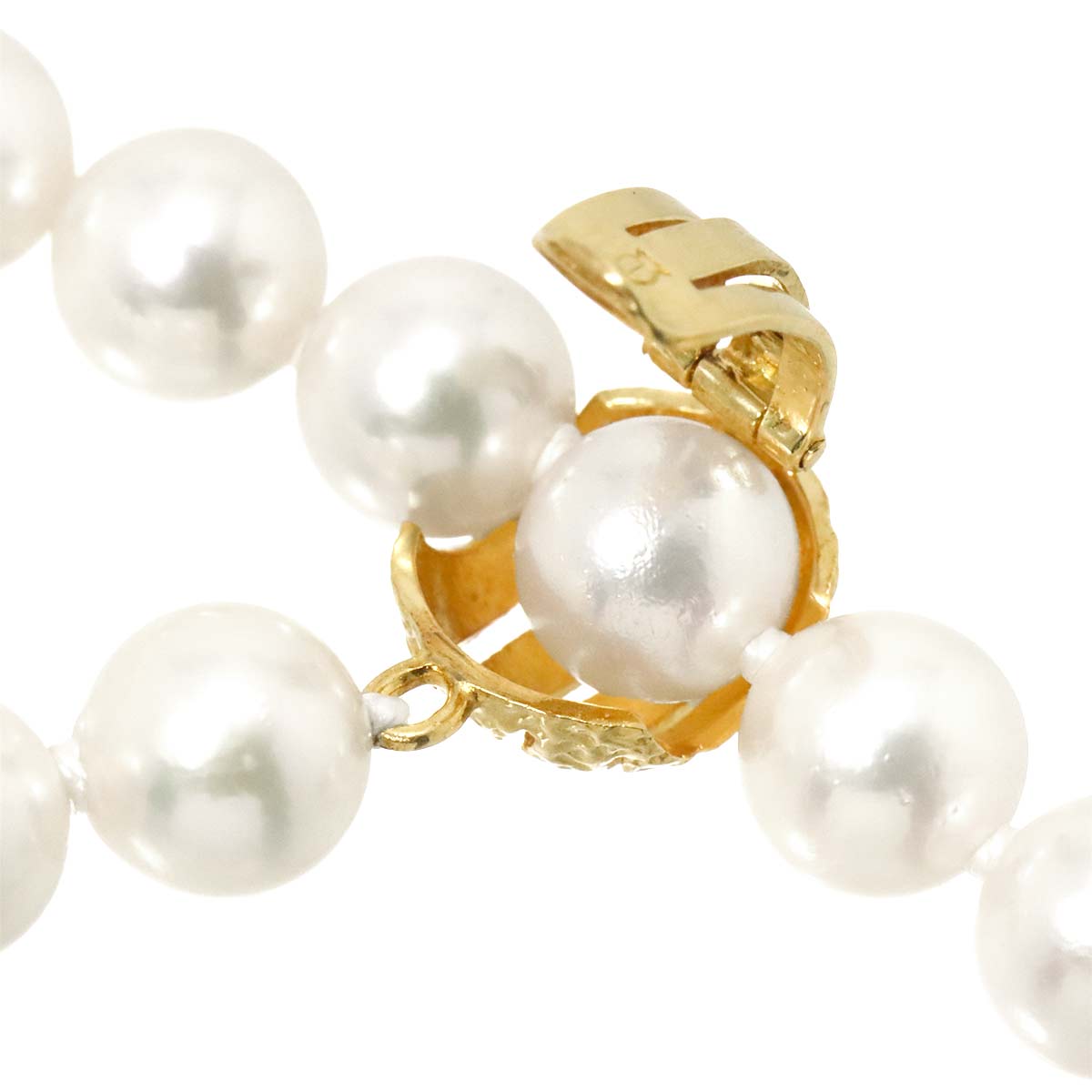 Akoya Pearl 6.3-6.0mm Long Necklace 18K YG 750