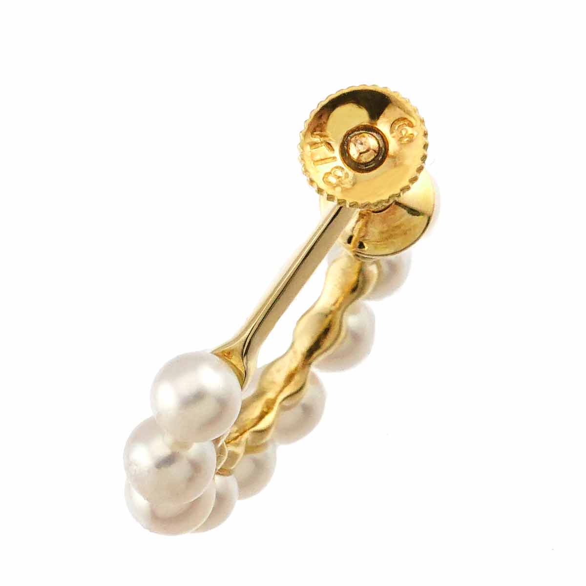 Baby Pearl 3.7-3.5mm Earrings 18K YG 750