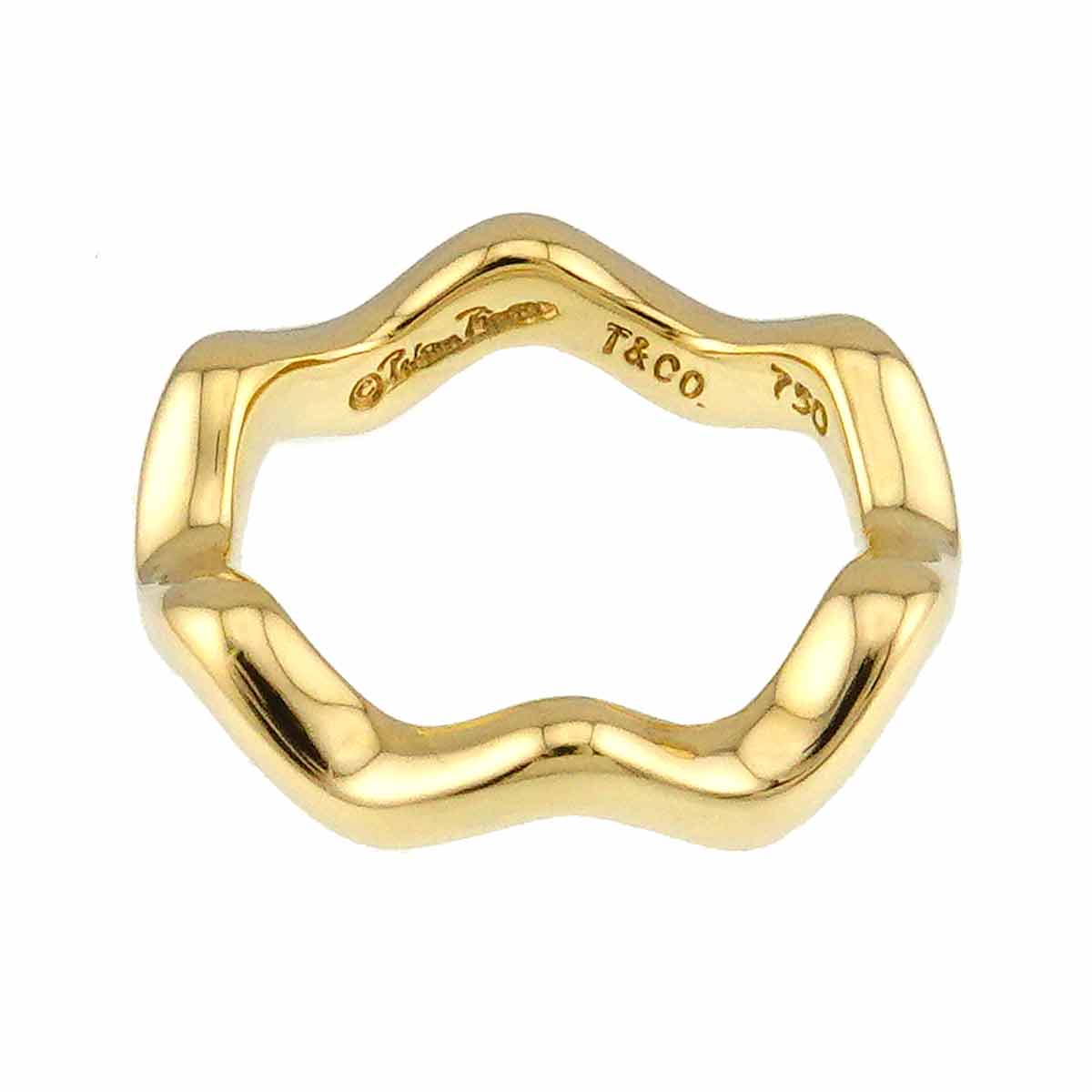 Zigzag Ring 18K YG 750 Size4.5(US)