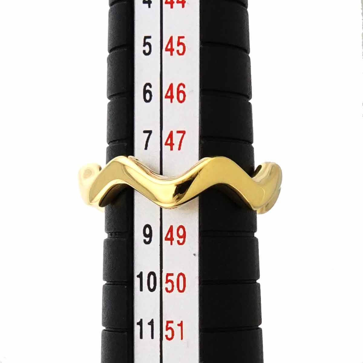 Zigzag Ring 18K YG 750 Size4.5(US)