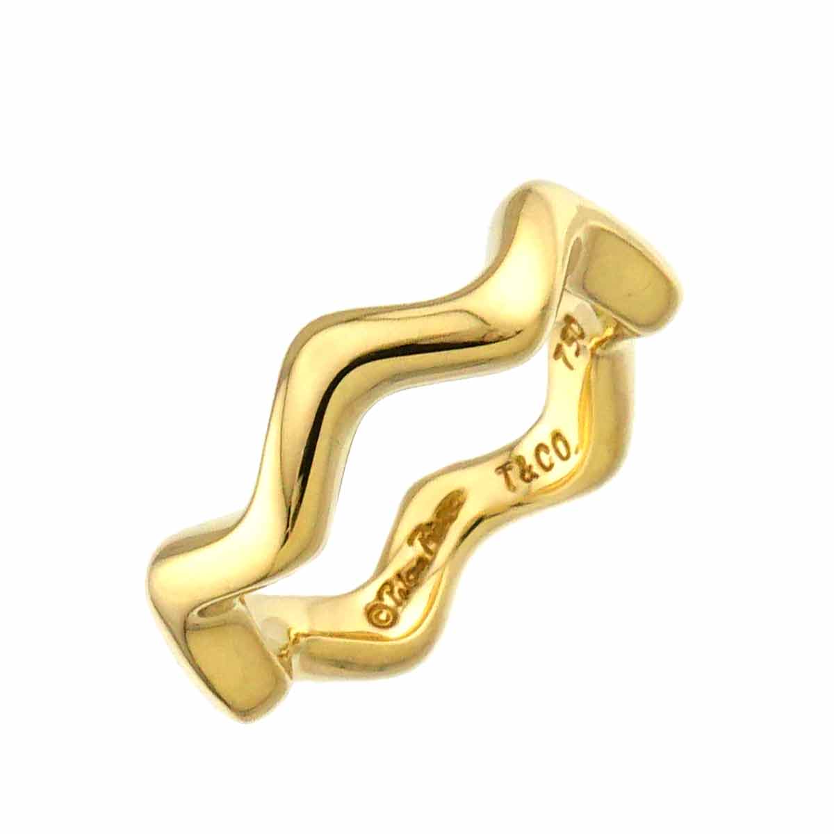 Zigzag Ring 18K YG 750 Size4.5(US)