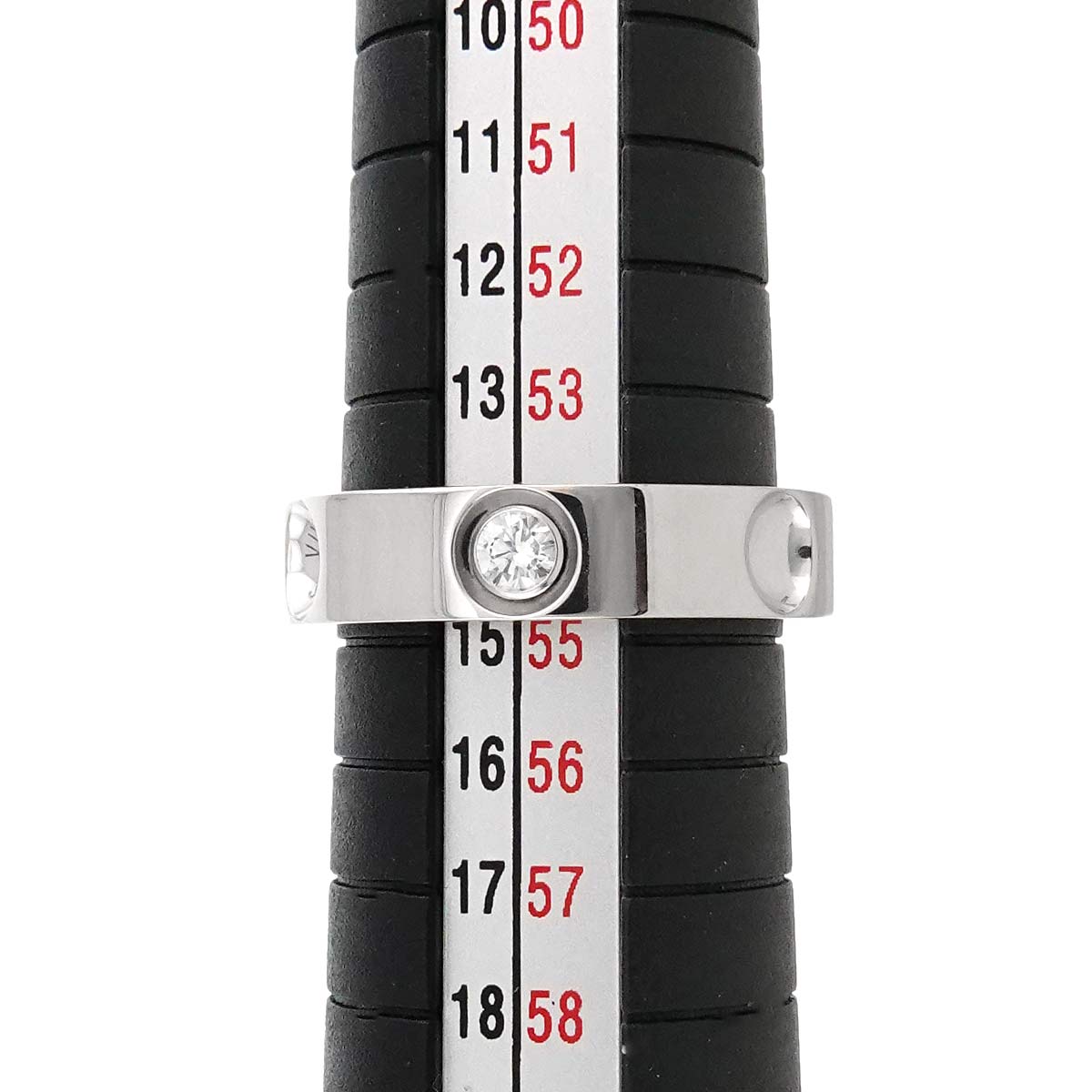 Diamond Ring 18K WG 750 size54 6.75(US)