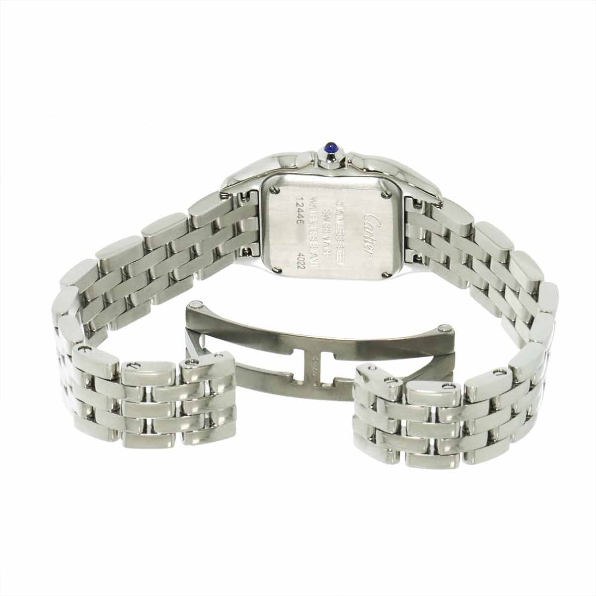 Panthere SM W4PN0007 Diamond Bezel Quartz Silver Dial Ladies