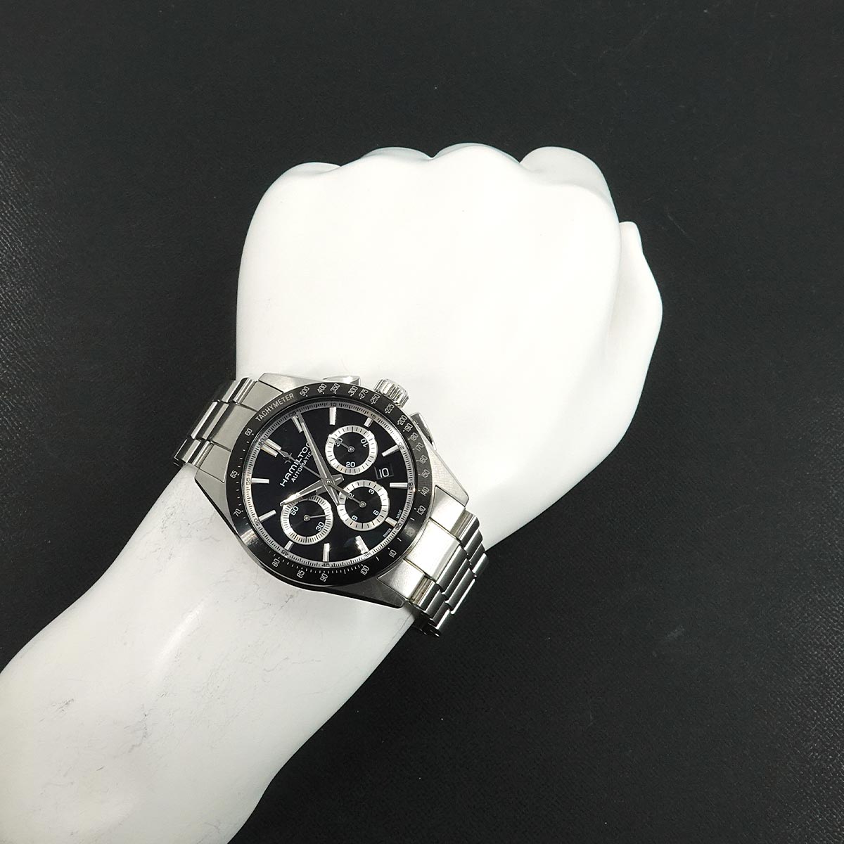 Jazzmaster performer H366060 Chronograph Date Black Dial