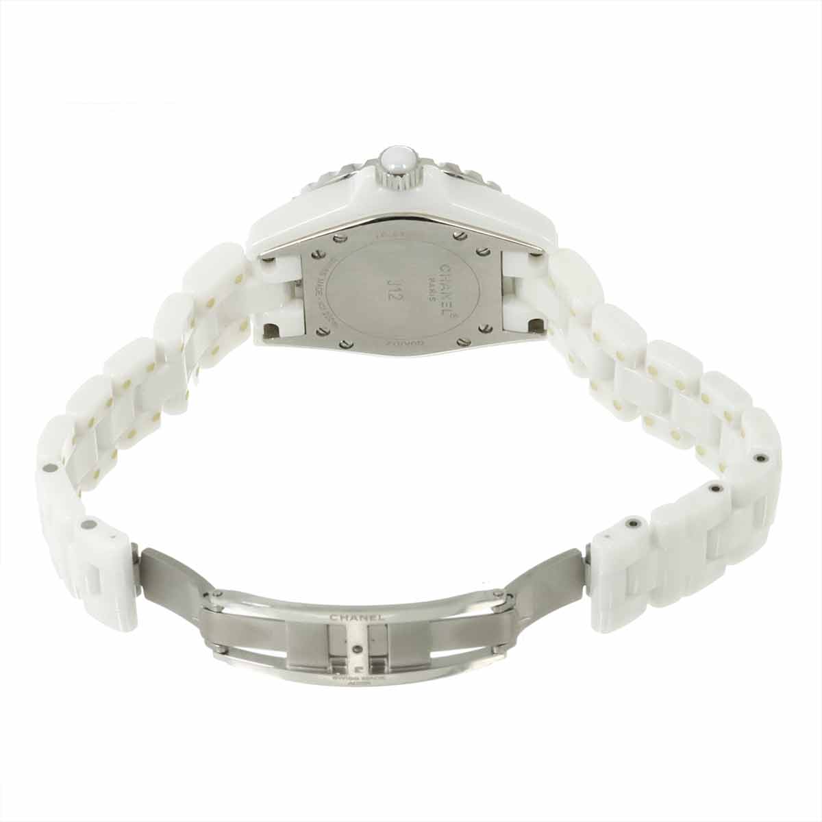 J12 33mm H1628 12P Diamond Quartz White Dial Ladies Watch