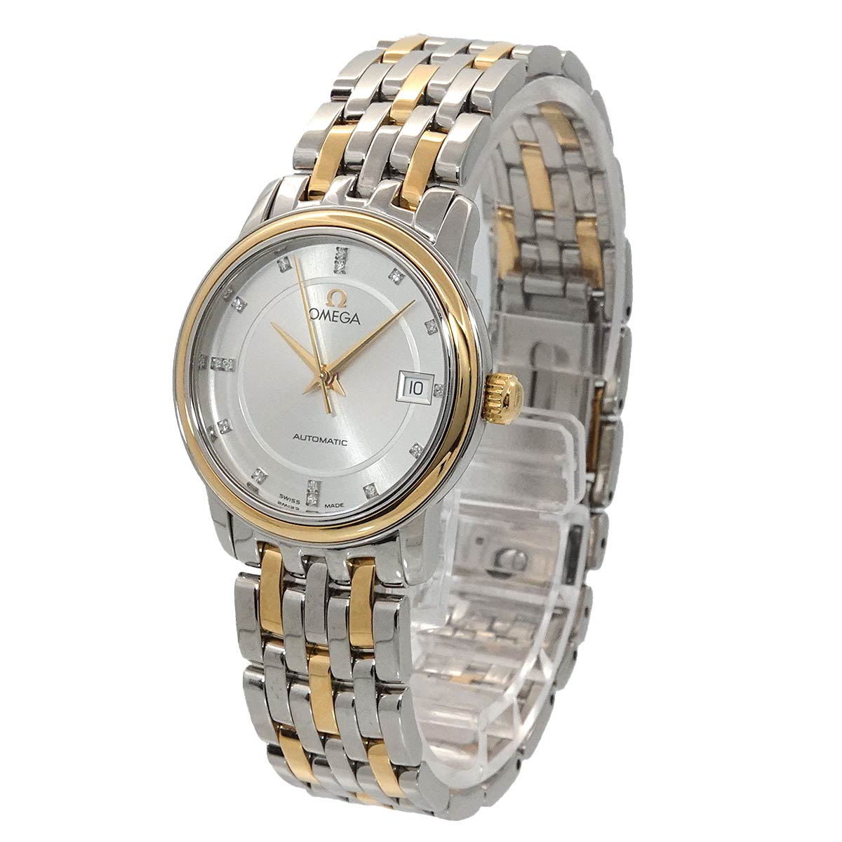 DeVille Prestige Automatic 15P Diamond YG Ladies Watch