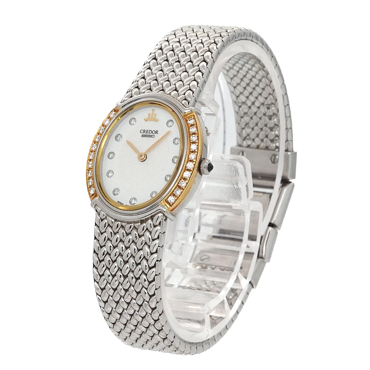 CREDOR GSWE982 Diamond K18YG Quartz Ladies Watch