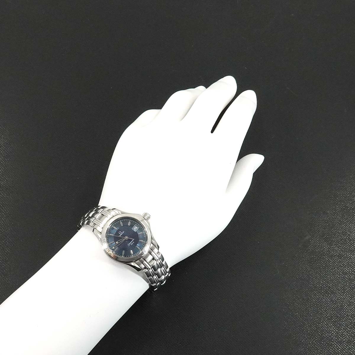 Seamaster 120 2581.81 Date Quartz Blue Dial Ladies Wrist Watch