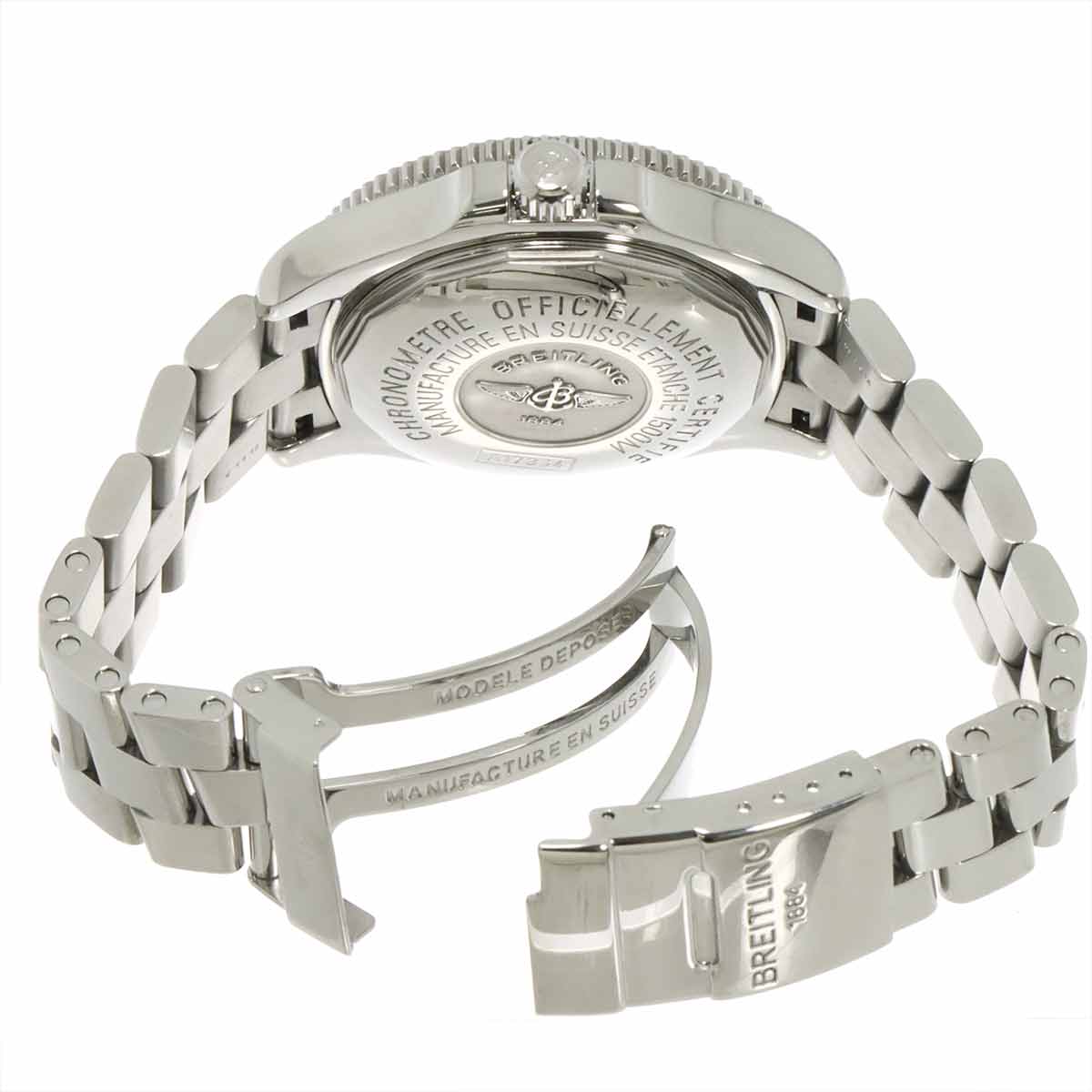 Super Ocean 42 A17364 Date Automatic Black Dial Mens Watch