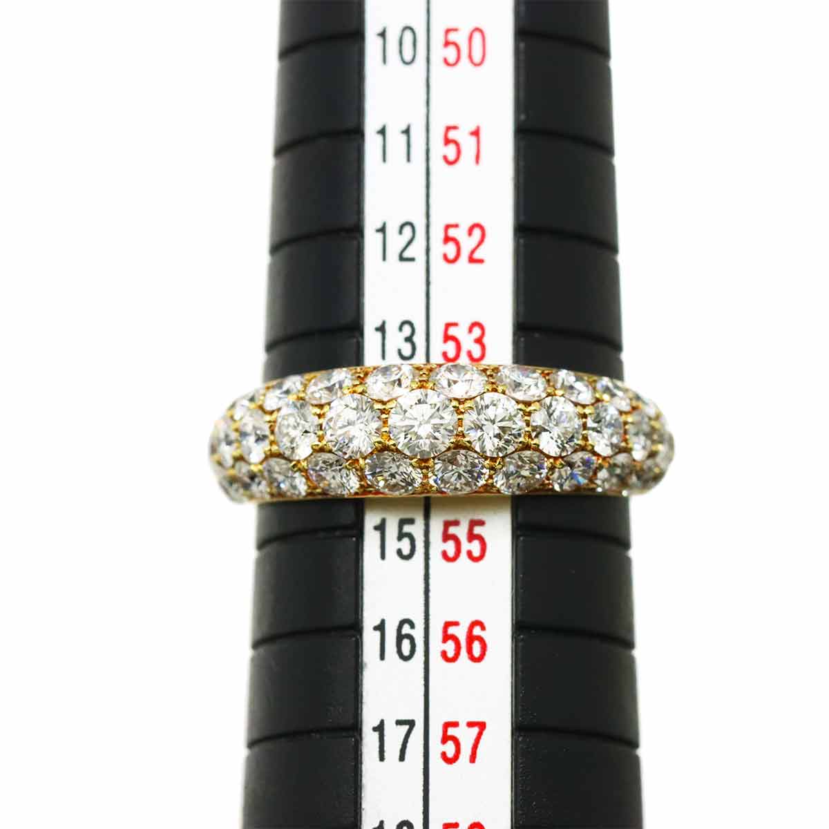 Diamond 2.018ct Ring 18K YG 750 Size6.75(US)