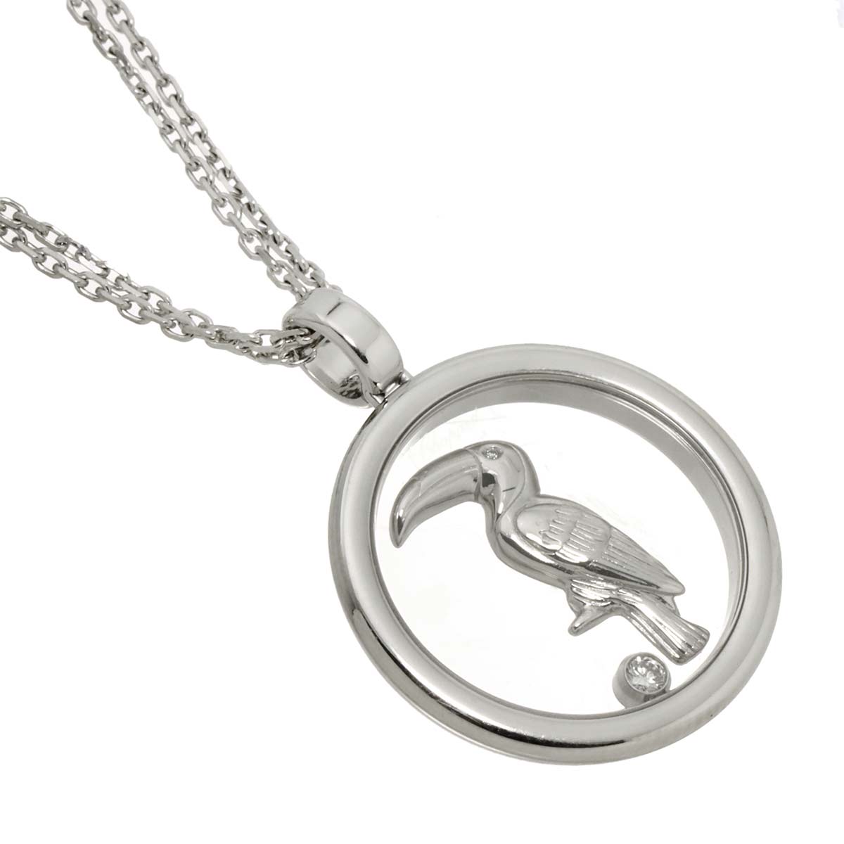 Happy Diamond Necklace 18K WG 750