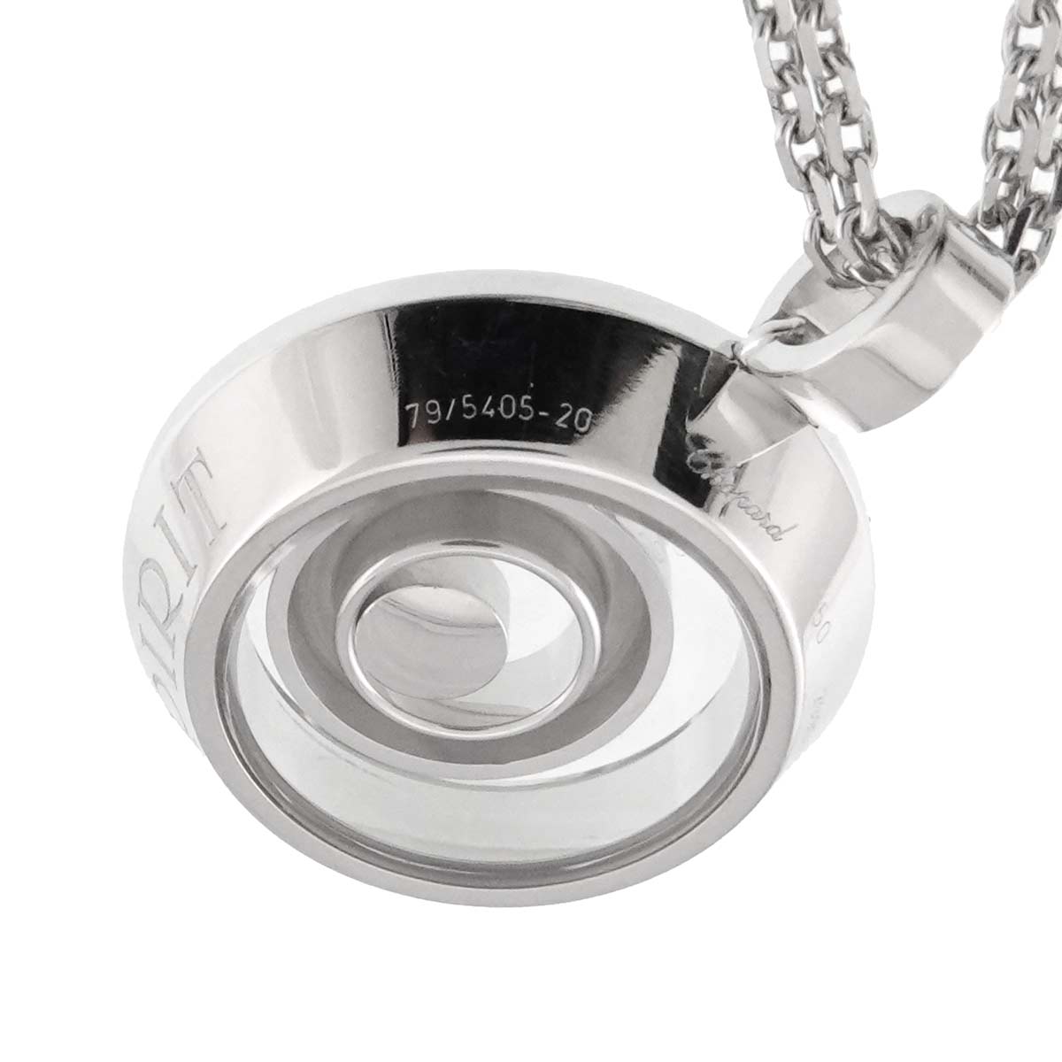 Happy Spirit Diamond Necklace 18K White Gold 750